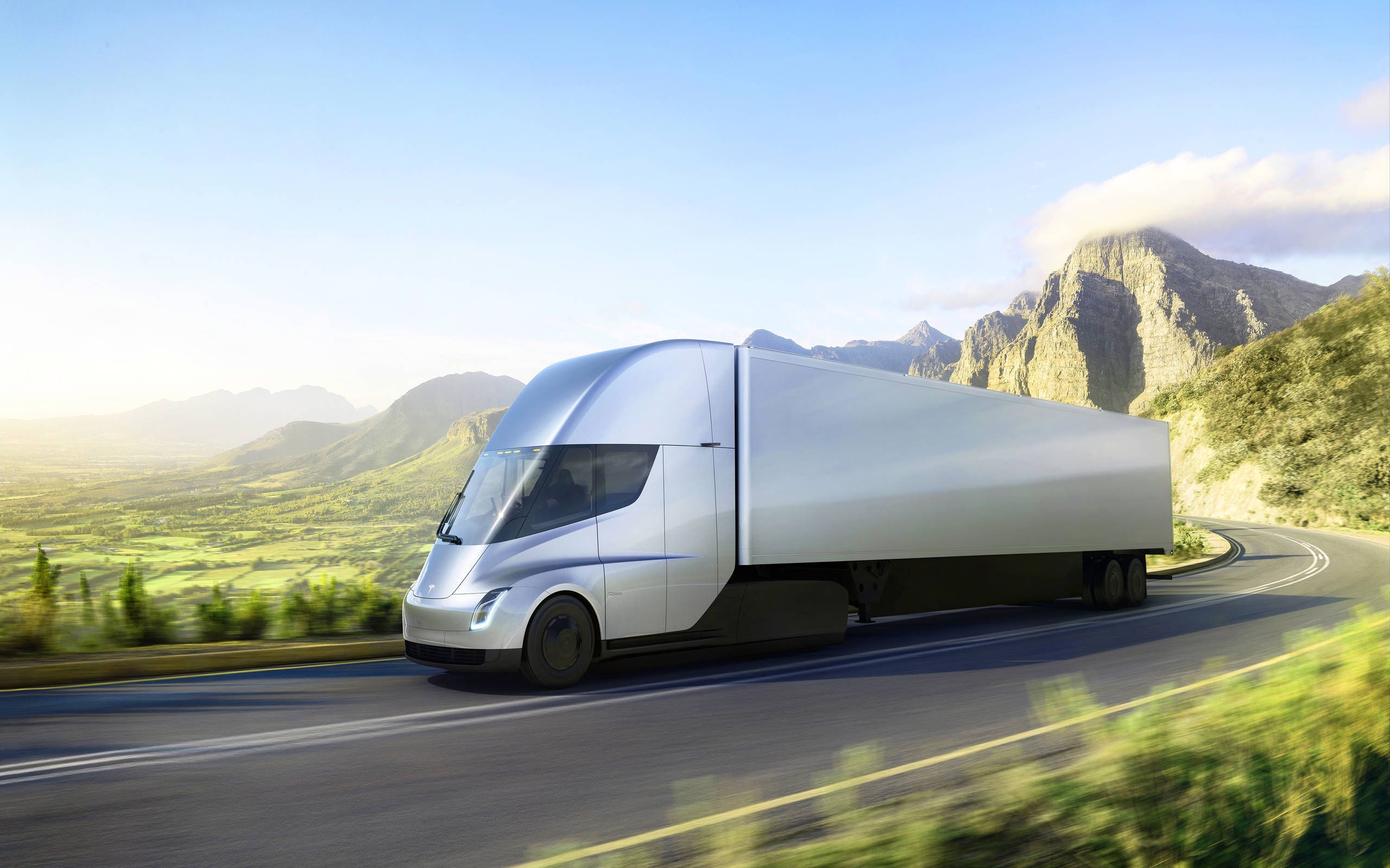 Tesla finally delivered its first electric semi trucks