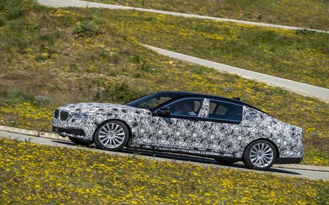 We're among the first to test drive the new BMW 7-series full size luxury sedan, here in prototype form.