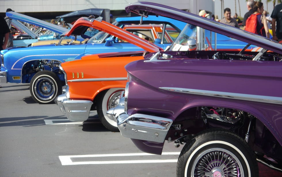 Lowriders at the Petersen Museum