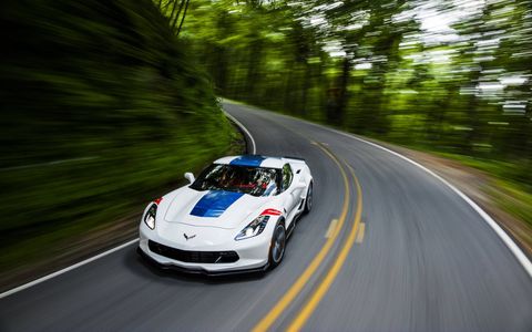 2017 Corvette Grand Sport on the road
