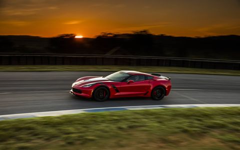 2017 Corvette Grand Sport on the track