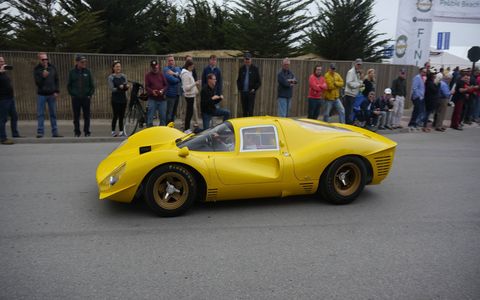 The best thing about the Pebble Beach Concours is that you can see almost all the cars in it for free on The Tour, a long drive around Monterey then down and back up the coast. It's lovely!