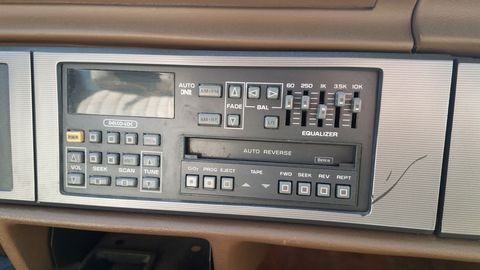 One of the most button-intensive car radios ever developed.