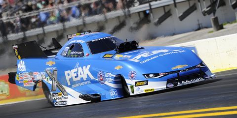 John Force scored a win at the NHRA Gatornationals for the first time since 2001 Sunday.