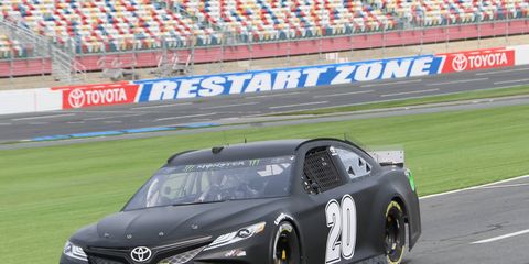 Erik Jones was one of four drivers to test NASCAR's 2019 competition package on Tuesday at Charlotte Motor Speedway.