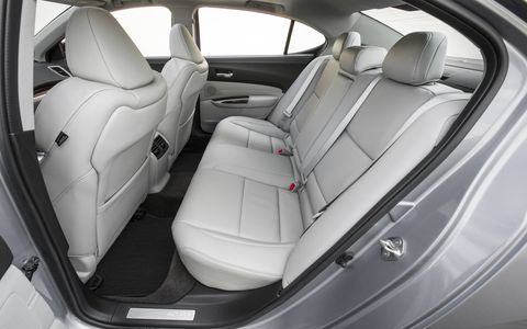 Rear seats have just enough room to be comfortable.