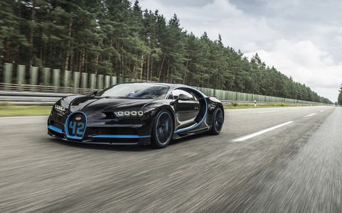 The Chiron went from zero to 248 mph to zero in 42 seconds.