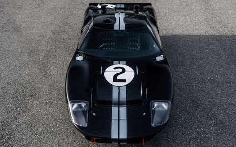 The Shelby continuation cars are built around the original style steel monocoque unibody chassis and fully independent suspension using unequal length A-arms. Over two-thirds of the parts are interchangeable with the original race car.
