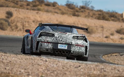 On paper, the ZR1 is insane: 755 hp from a new and unique LT5 engine torturing the rear tires with 715 lb ft of torque. On the track, even from the passenger seat, it's even more impressive. Can't wait till March or so when they finally let us drive one on our own.