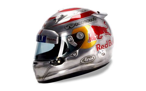 Sebastian Vettel's U.S. Grand Prix helmet.