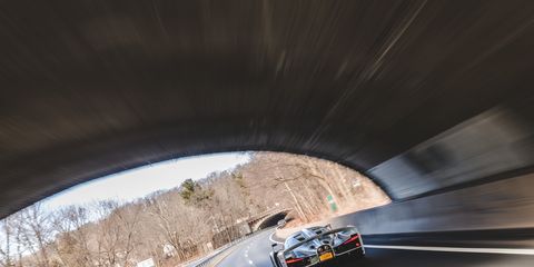 The 2018 SCG 003s out on the road, not an inconspicuous choice.