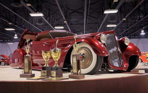The Mullholland Speedster won its second major car show last weekend when it garnered the Custom d'Elegance award at the 67th Sacramento Autorama. 650 cars participated.