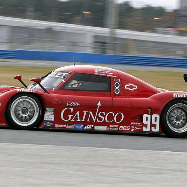 Alex Gurney and Jimmy Vasser turned laps in the Gainsco No. 99 Chevy Riley on Friday in the first day of testing for the Rolex 24.