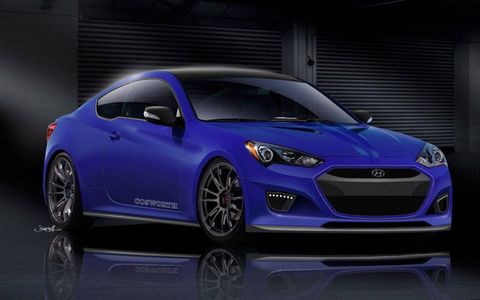 Hyundai has teamed up with Cosworth to create this tuned Genesis Coupe for the 2012 SEMA show.