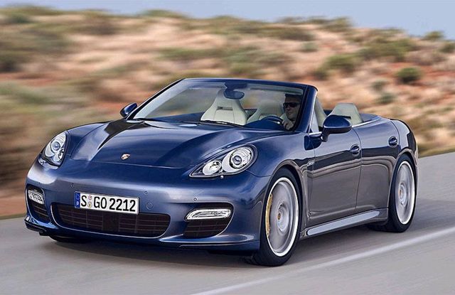 An illustration shows what Porsche's four-door Panamera convertible would look like.