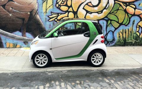 In tight, urban environments the 2013 Smart Fortwo Electric Drive's diminutive size can be an advantage.