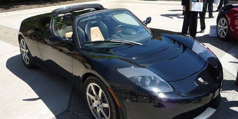 The Tesla Roadster Sport is just the start of the company's product plans. This model arrived Tuesday afternoon in Detroit driven by a local Tesla customer. Chairman Elon Musk was in town to accept an award as auto executive of the year.