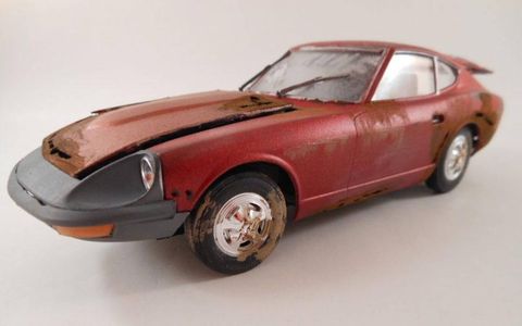 Rust isn't exactly uncommon on real-life Datsun Z-cars, but Findra's model takes it to an extreme.