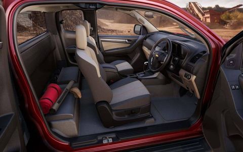 Interior of the Thai-spec 2012 Chevrolet Colorado; whether the new Colorado will be brought to the U.S. has yet to be decided.