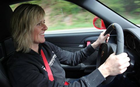 sabine schmitz has logged nearly 400,000 miles on germany's famed nürburgring racetrack