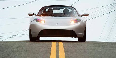 The Tesla Roadster is among a new wave of green cars derived from new materials.