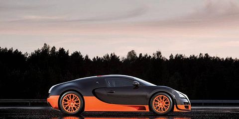 Bugatti says the Veyron 16.4 Super Sport weighs 110 pounds less than the standard-issue Veyron.