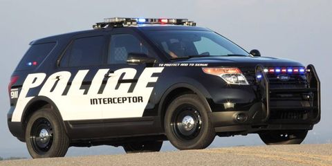 The 2011 Ford police utility vehicle is based on the redesigned Explorer and is powered by a 280-hp, 3.5-liter V6 engine.