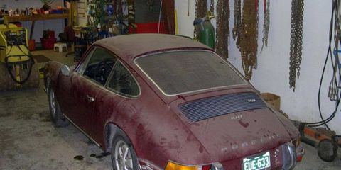 This 1970 Porsche 911T was found in a barn in Colorado.