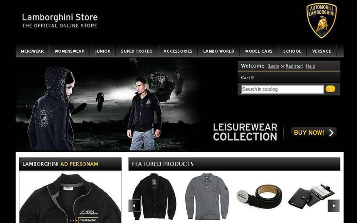 Lamborghini launches accessories Web site