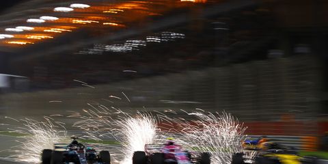 Sights from the F1 Bahrain Grand Prix Sunday, April 8, 2018.
