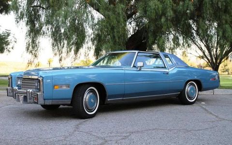 On the opposite end of the spectrum is this clean, rare 1978 Cadillac Eldorado Biarritz with electric T-top.