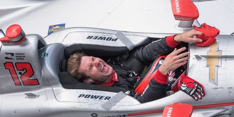 Will Power celebrates his Indy 500 victory -- and the headlines sure to make his scrapbook from the month of May complete.