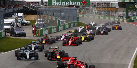 Sights from the F1 Canadian Grand Prix Sunday, June 10, 2018.