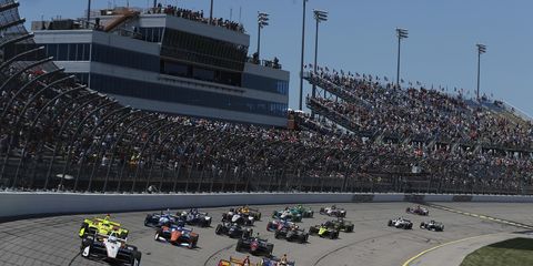 Sights from the action at the IndyCar Series Iowa Corn 300, Sunday July 8, 2018.