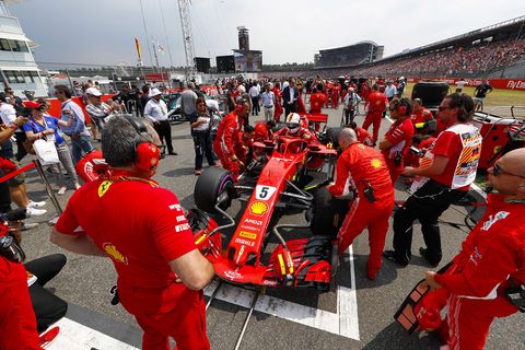 Sights from the F1 German Grand Prix, Sunday July 22, 2018.