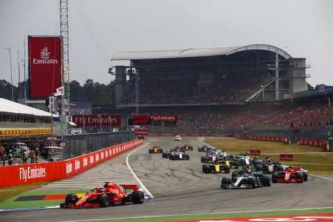 Sights from the F1 German Grand Prix, Sunday July 22, 2018.