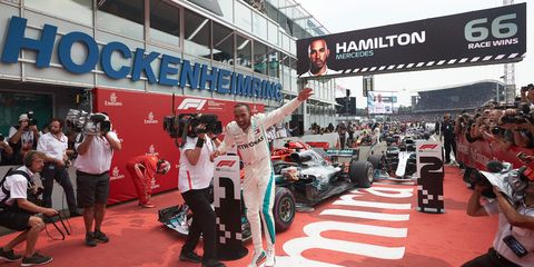 Lewis Hamilton won the 2018 F1 German Grand Prix at Hockenheim on Sunday.