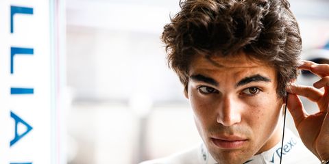 Lance Stroll, 20, has scored just four points this season driving for the Williams F1 team.