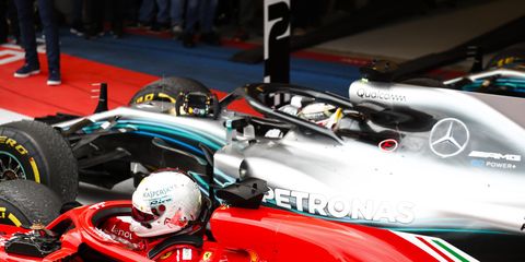 The mutual respect between F1 championship leaders Lewis Hamilton and Sebastian Vettel was again on display Tuesday afternoon.