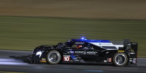 The No. 10 Wayne Taylor Racing Konica-Minola Cadillac DPi started the last lap in second.