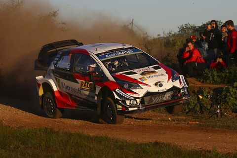Sights from the WRC Rally de España, Sunday Oct. 28, 2018.