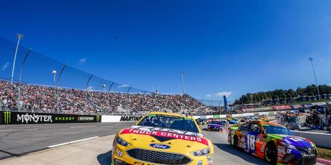 Sights from the NASCAR action at Martinsville Speedway, Sunday Oct. 28, 2018.