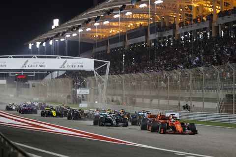Sights from the F1 Bahrain Grand Prix, Sunday March 31, 2019.