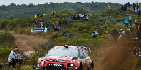 Sights from the WRC Rally Argentina Sunday April 28, 2019.
