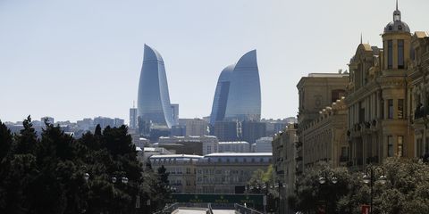 Sights from the Baku City Circuit ahead of the F1 Azerbaijan Grand Prix Saturday April 27, 2019.