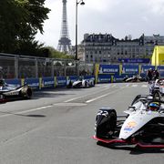 Sights from the Formula E Paris E-Prix Saturday April 27, 2019.