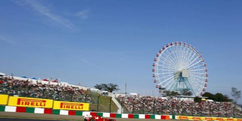 Ferrari&#8217;s Felipe Massa makes his way around Japan&#8217;s Suzuka Circuit during Formula One&#8217;s Japanese Grand Prix on Oct. 9. Photo by: Steven Tee/LAT Photographic