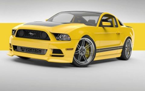 Vortech added one of its V-3 Si supercharging systems to its Yellow Jacket Mustang to make 605 hp.