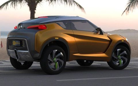 Nissan displayed its Extrem CUV concept at the auto show in Sao Paulo, Brazil.