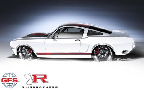 The Ringbrothers will debut the redesigned '65 Mustang Fastback dubbed "Blizzard" at the 2013 SEMA show in Las Vegas Nov. 5.